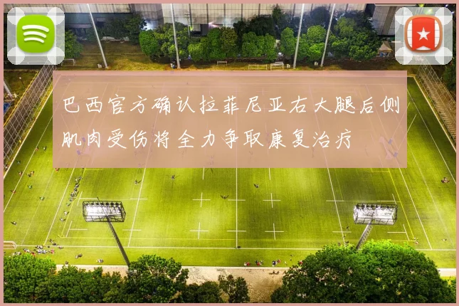巴西官方确认拉菲尼亚右大腿后侧肌肉受伤将全力争取康复治疗